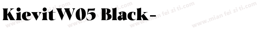 KievitW05 Black字体转换